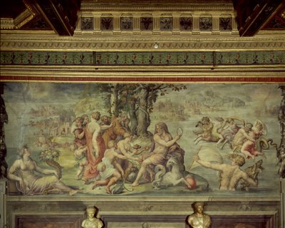 Los primeros frutos de la tierra ofrecidos a Saturno, 1555 de Giorgio Vasari
