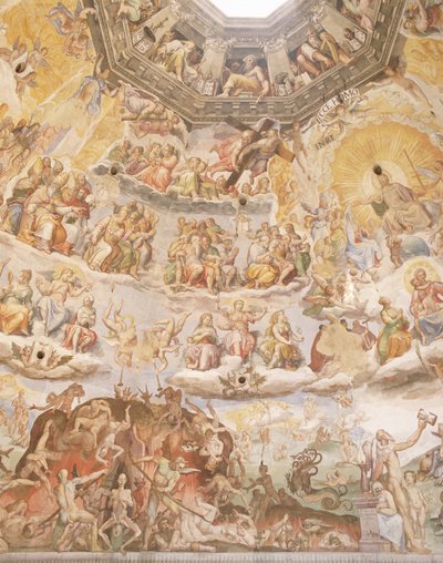 El Juicio Final (detalle) de Giorgio Vasari
