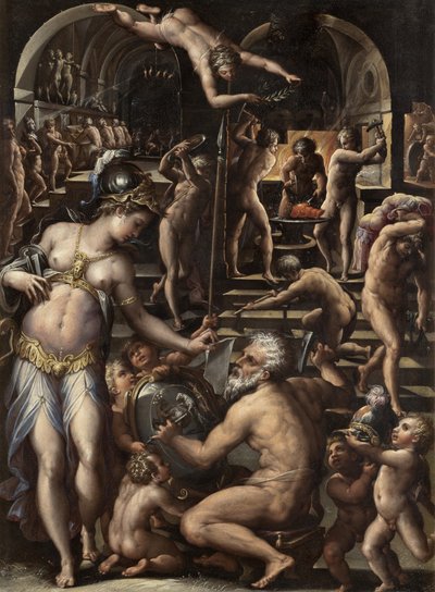 El horno del volcán, 1563-1565 de Giorgio Vasari