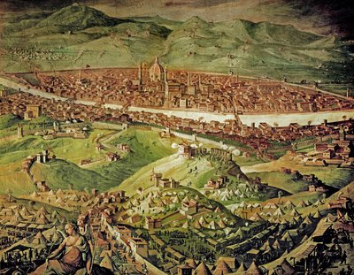 Vista de Florencia (fresco) de Giorgio Vasari