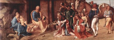 Italiano: Adoración de los Reyes Magos Adoración de los Reyes Magos de Giorgione
