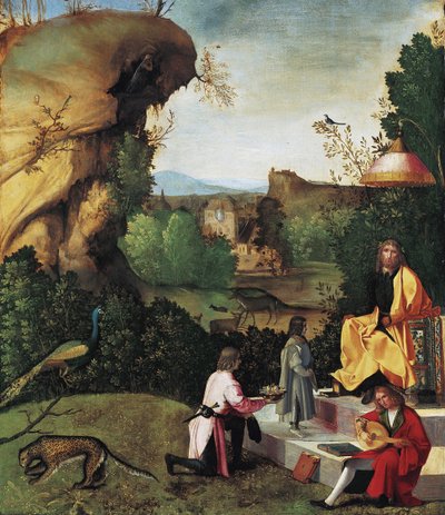 Saturno exiliado, finales del siglo XV de Giorgione da Castelfranco