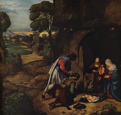 La adoración de los pastores, 1505-1510 de Giorgione da Castelfranco