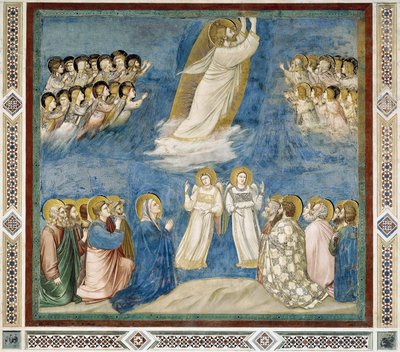 Ascensión de Cristo (detalle) de Giotto (c.1266 1337)