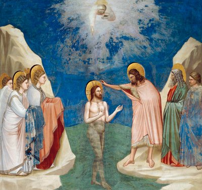 Bautismo de Cristo (detalle) de Giotto (c.1266 1337)