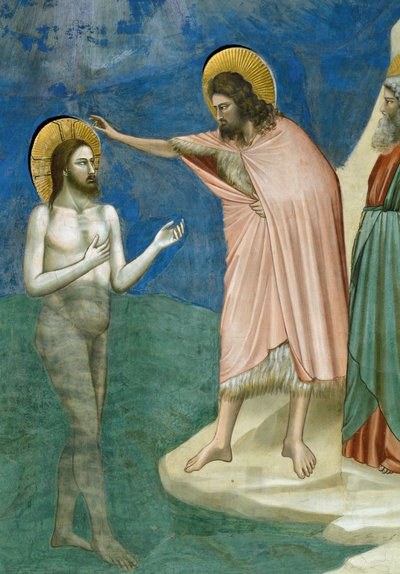 Bautismo de Cristo (detalle) de Giotto (c.1266 1337)