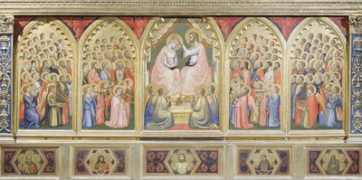 Italia, Florencia, Basílica de la Santa Cruz, Capilla Bandini Baroncelli, Coronación de la Virgen de Giotto (c.1266 1337)