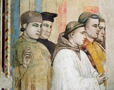 Italia, Florencia, Basílica de la Santa Cruz, Capilla Bardi, Muerte de San Francisco de Giotto (c.1266 1337)