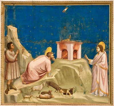 Italia, Padova, Ángel anunciando a Joaquín que será padre de Giotto (c.1266 1337)
