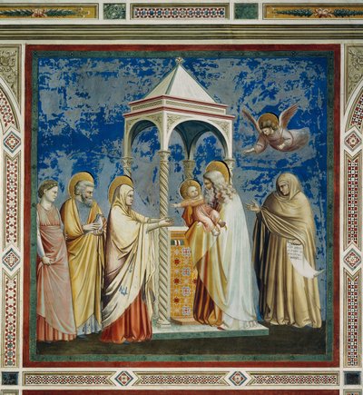 Presentación de Jesús en el Templo (detalle) de Giotto (c.1266 1337)