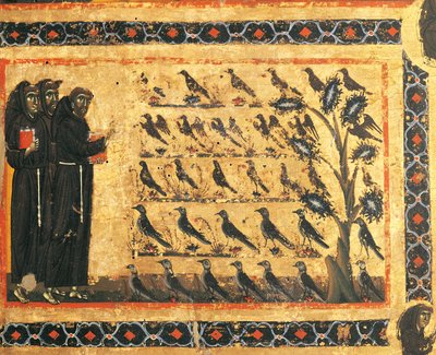 Historias de San Francisco: San Francisco predicando a los pájaros de Giotto (c.1266 1337)