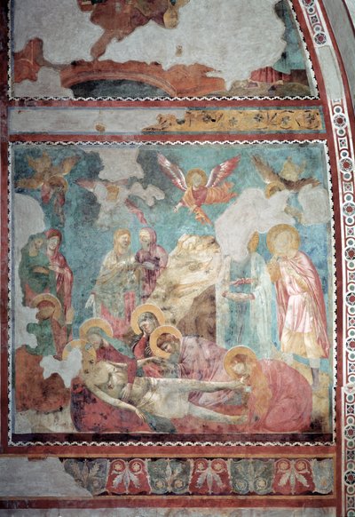 La lamentación de Cristo, c.1290-99 (fresco) de Giotto (c.1266-1337)