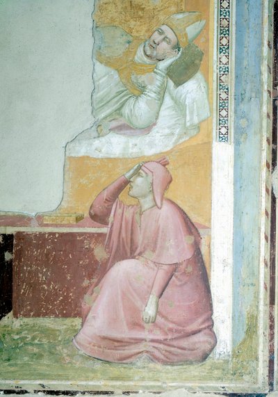 Aparición de San Francisco al Obispo Guido de Asís (detalle) de Giotto (c.1266 1337)