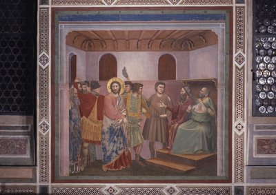 Cristo ante Caifás (Cristo davanti a Caifa), de Giotto de Giotto (c.1266 1337)