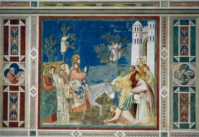 Entrada de Jesús en Jerusalén, (detalle) de Giotto (c.1266 1337)