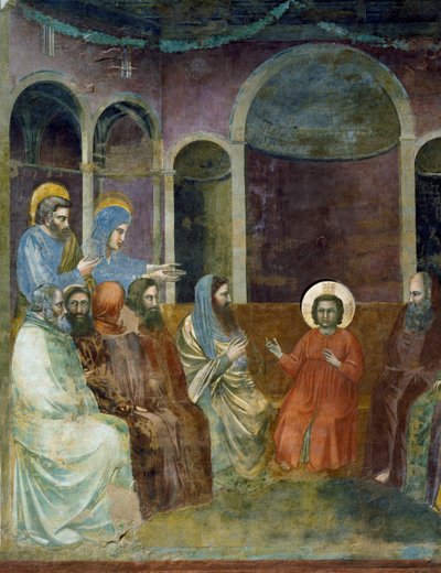 Jesús en el Templo entre los doctores, (detalle) de Giotto (c.1266 1337)