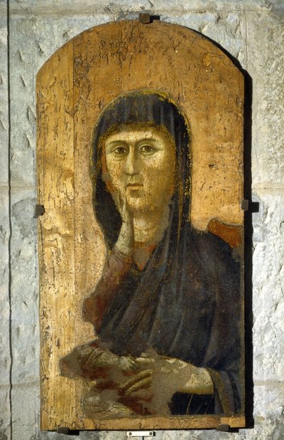 Virgen. Retrato de la Virgen sobre fondo dorado. Pintura de Giotto di Bondone (1267 -1337), hacia 1290. Temple sobre madera. Tamaño: 81,5 x 41 cm. Borgo San Lorenzo, Pieve.
1610 de Giotto (c.1266 1337)