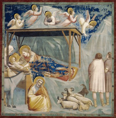 Natividad, (detalle) de Giotto (c.1266 1337)