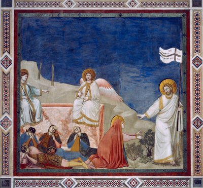 Noli Me Tangere - La Resurrección de Cristo (detalle) de Giotto (c.1266 1337)
