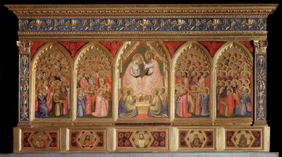 Políptico Baroncelli: la Coronación de la Virgen de Giotto (c.1266 1337)