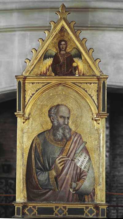 San Juan Evangelista - Óleo sobre madera de Giotto (c.1266 1337)