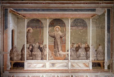 San Francisco aparece a un capítulo en Arles durante la predicación de San Antonio de Padua de Giotto (c.1266 1337)