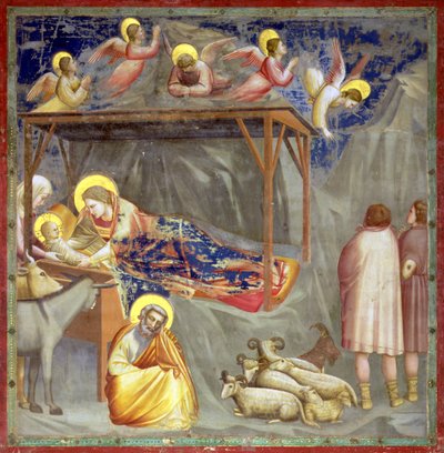 La Natividad, Capilla de la Arena, Padua, c.1305 (fresco) (para más detalles, véase 65207) de Giotto (c.1266 1337)