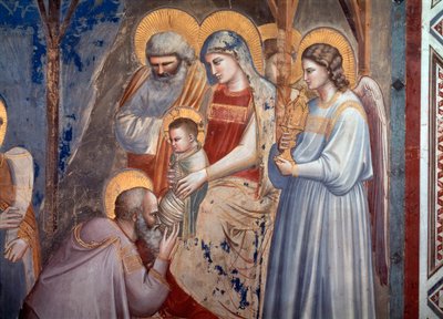 La adoración de los Magos (detalle) de Giotto (c.1266 1337)