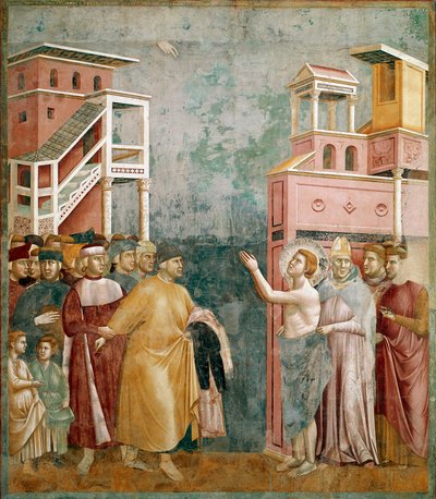 La renuncia a la propiedad. San Francisco devuelve la ropa a su padre de Giotto (c.1266 1337)
