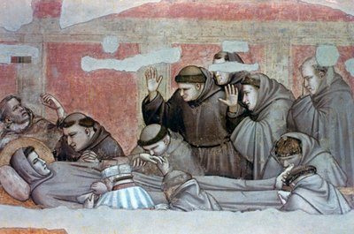Muerte de San Francisco e Inspección de los Estigmas de Giotto di Bondone