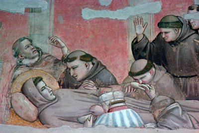Fresco de la muerte de San Francisco de Giotto