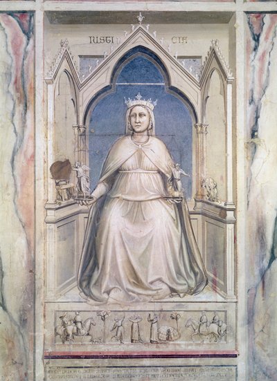 Alegoría de la Justicia, c.1305 de Giotto di Bondone
