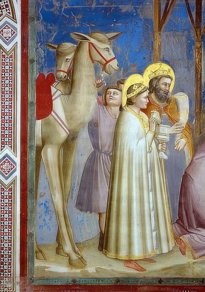 La adoración de los reyes. (detalle). 1305 de Giotto di Bondone