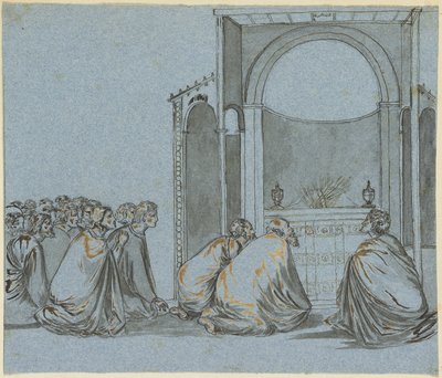 Oración por la floración de las varas de Giotto di Bondone