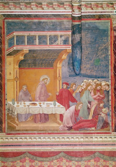 San Francisco predice la muerte de un caballero en Celano, c.1297-99 de Giotto di Bondone