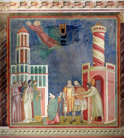 San Francisco Libera al Hereje, 1297-99 de Giotto di Bondone