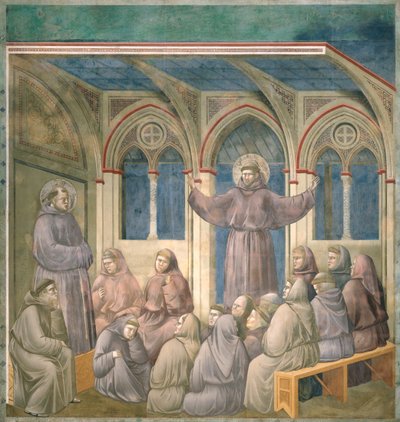 La aparición en la sala capitular en Arles, 1297-99 de Giotto di Bondone