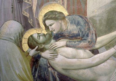 La Lamentación (detalle) de Giotto di Bondone