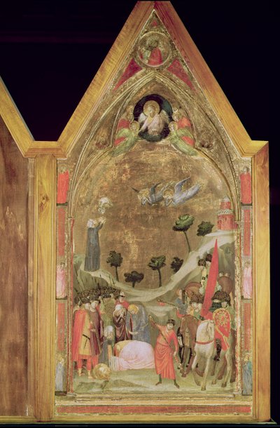 El martirio de San Pablo, panel derecho del Tríptico Stefaneschi, c.1320 de Giotto di Bondone