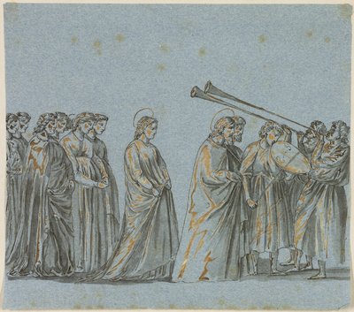 Procesión nupcial de María y José de Giotto di Bondone