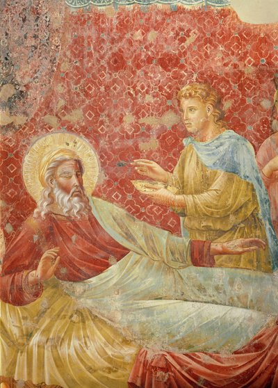 Isaac rechaza a Esaú, detalle de Isaac y Esaú, c.1288 (detalle) de Giotto di Bondone