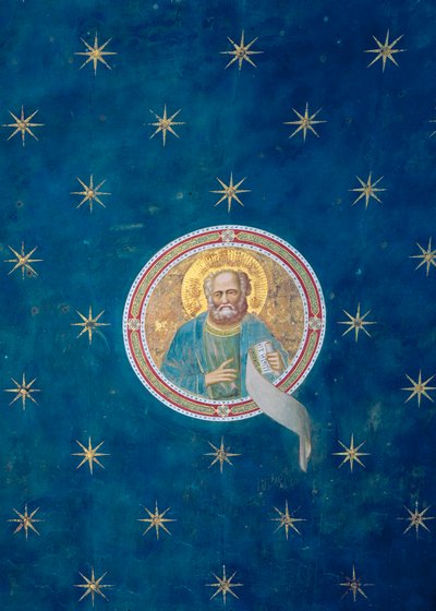 El profeta Malaquías, de la bóveda del techo, c.1305 de Giotto di Bondone