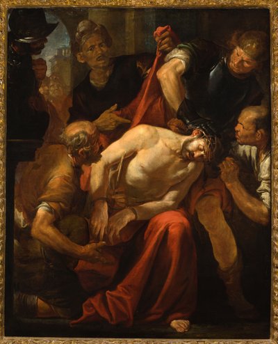 Cristo coronado de espinas (Cristo burlado) de Giovacchino Assereto