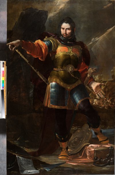 Lamba Doria, Almirante de la flota de la República de Génova en los siglos XIII-XIV, c.1633-35 (óleo sobre lienzo) de Giovacchino Assereto