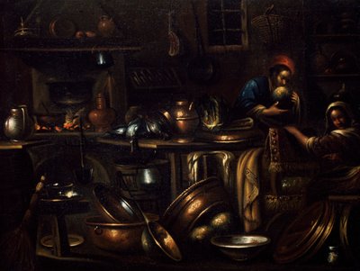 Interior de cocina de Giovan Domenico Valentino