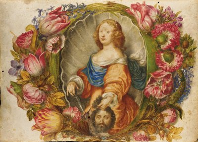 Retrato de la Gran Duquesa Vittoria della Rovere como Judith de Giovanna Garzoni