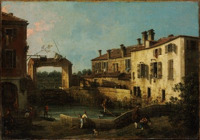 Cerradura cerca de Dolo de Giovanni Antonio Canal
