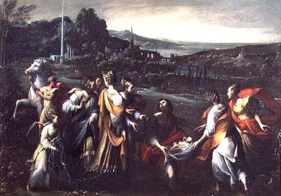 El hallazgo de Moisés de Giovanni Donducci