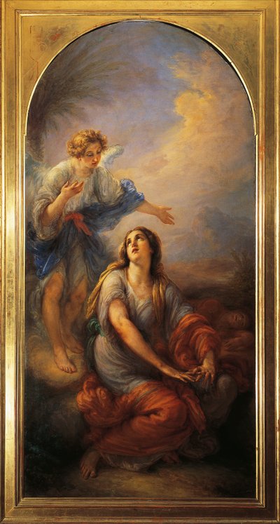 Agar en el desierto de Giovanni Carnovali