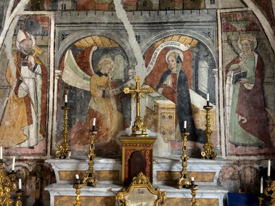 Los frescos de la capilla de la Annonciade, Tende hacia 1470 (fresco) de Giovanni (attr. to) Baleison